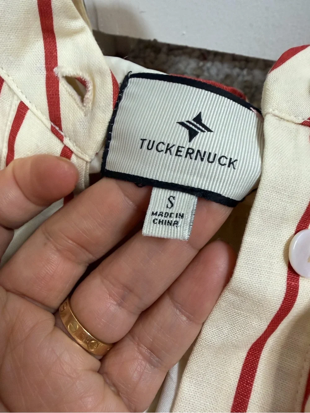 Tuckernuck Scarlet Stripe Prescott Dress size S - Picture 2 of 8